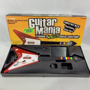 Sony Playstation 2 PS2 Guitar Hero Freedom V Red Guitar Mania by TAC